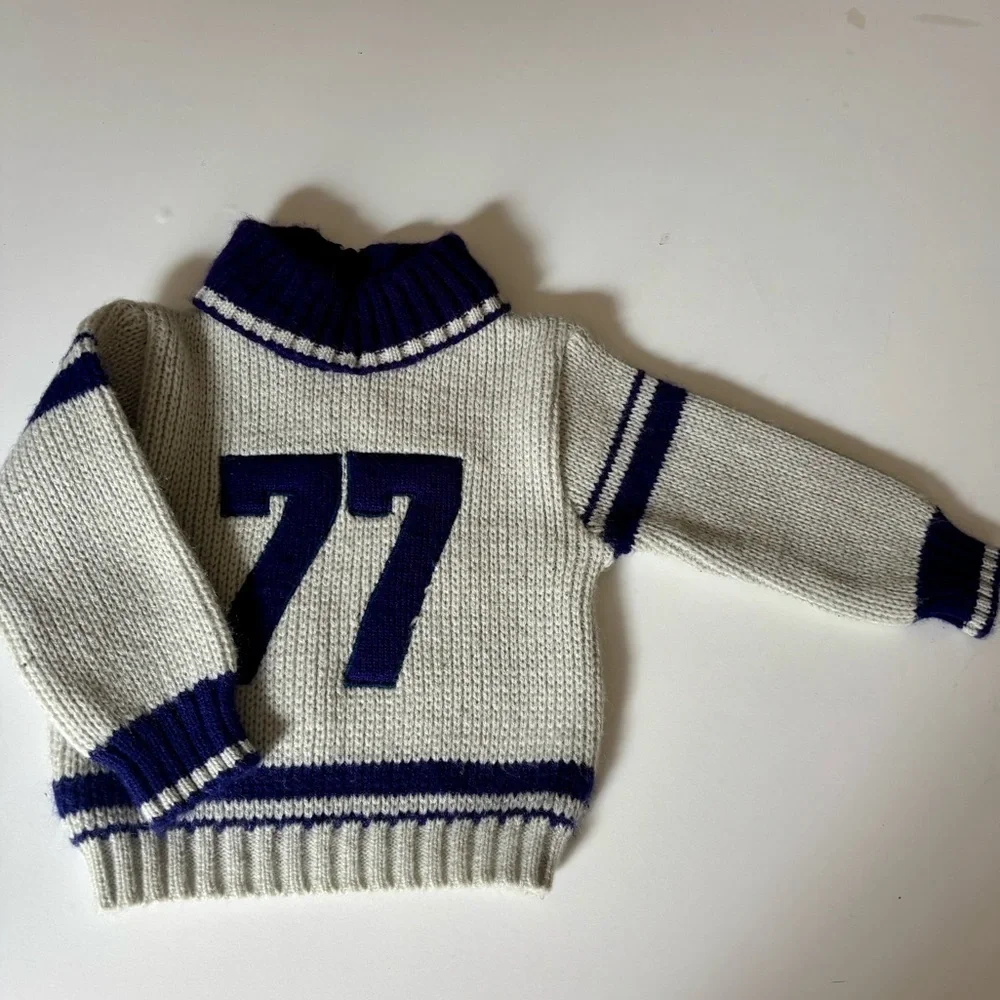 Vintage 80s baby football player Halloween costume 12 month